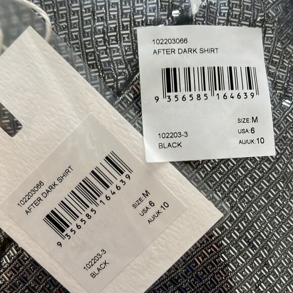 NWT $230 C/MEO COLLECTIVE Australia AFTER DARK button up SHIRT US M - Picture 6 of 16